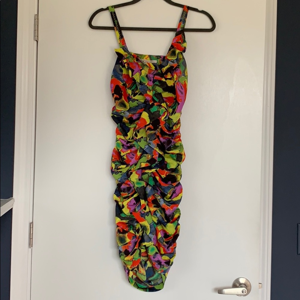 Fun Rachel Roy ruched dress with size zipper, 6